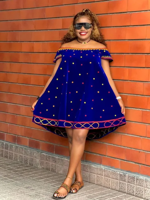 Cameroon Off‑Shoulder Dress